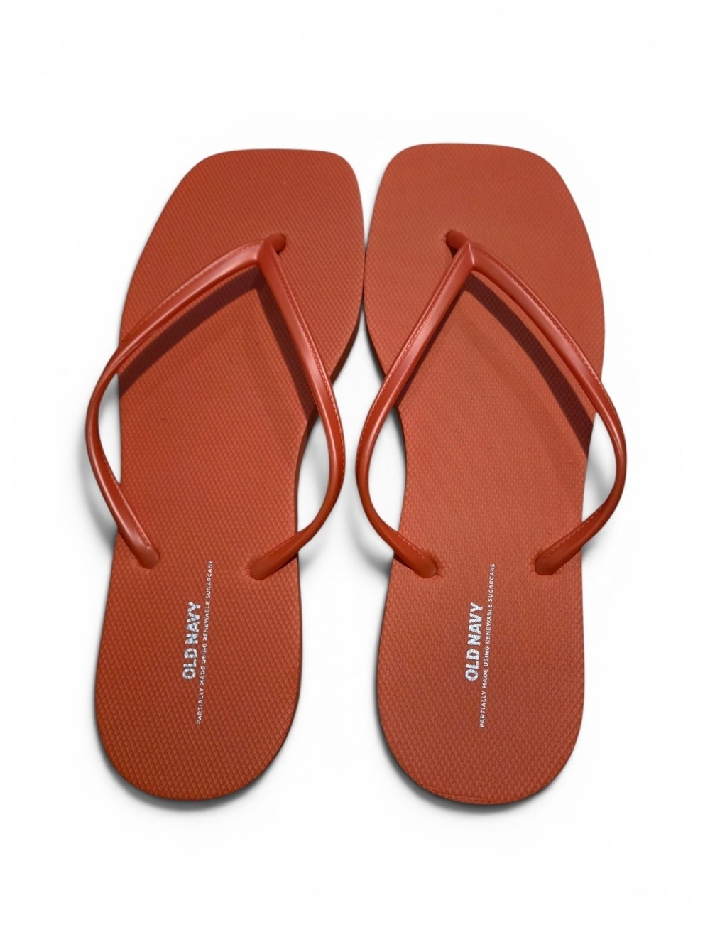 Old Navy Orange Square-Toe Flip Flops